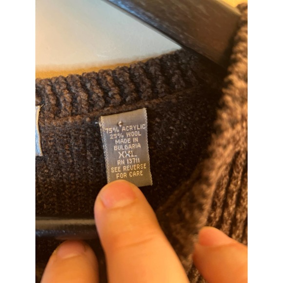 Lord & Taylor Wool Blend Ribbed Knit Sweater - Mens‎ XXL - Picture 4 of 4